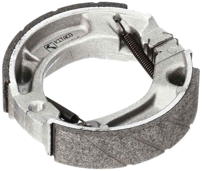 キタコ(KITACO) ノンフェードブレーキシュー (SH-5N) ノンアスベスト材使用 スーパーカブ50/スーパーカブ110 エイプ50/エイプ100 ジャズ マグナ50 ジョグ(AY01)等 770-1087030適合車種【フロントに適合】スーパーカブ50/プレスカブ/リトルカブ : C50-0400001～/AA01-1000001～ | スーパーカブ50/スーパーカブ110 : AA04/AA07/AA09/JA07/JA10/JA44 | エイプ50/エイプ100 : AC14/HC07 等 | 詳しい適合はキタコHPの適合表参照適合車種【リアに適合】スーパーカブ50/リトルカブ : C50-9600001～0095210/AA01-1000001～ | スーパーカブ50/スーパーカブ110 : AA04/AA07/AA09/JA07/JA10/JA44/JA59 | エイプ50/エイプ100 : AC16/HC07 | ジャズ : AC09 | マグナ50 : AC13 | ジョグ : AY01 | ビーノ : AY02 等 | 詳しい適合はキタコHPの適合表参照ノンアスベスト材使用高温時でも変質の少ないグリップの良い特殊ライニング材を採用。ライニング表面に溝を設置(一部のシューを除く)することにより、冷却効果を高めて粉塵をたまりにくくし、ブレーキの効きを持続させます。ブレーキシューは消耗品です。定期的に新品への交換が必要です。