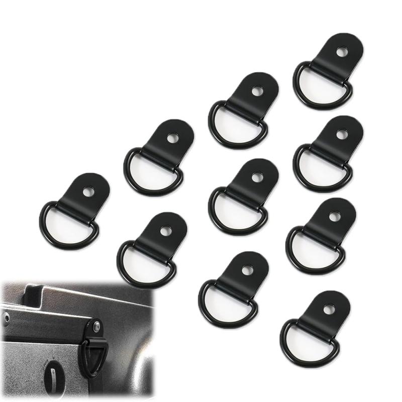 BOOHUQICH バイク 荷掛けフック ユーティリティフック 強固で耐久性 6.5mm 10個セット