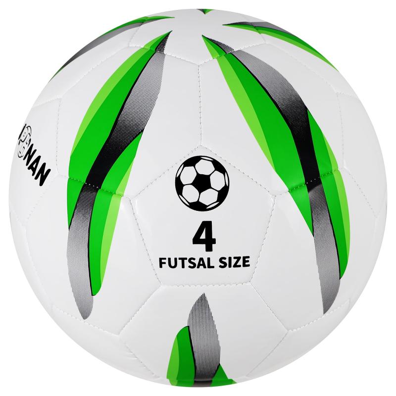 JPHNAN フットサルボール 4号 室内用 低反発サッカーボール サイズ4号球 小学生以上から大人まで、屋内練習用やゲーム フットサルの表皮はTPU素材を使用しており 丈夫で耐久性がありますホ