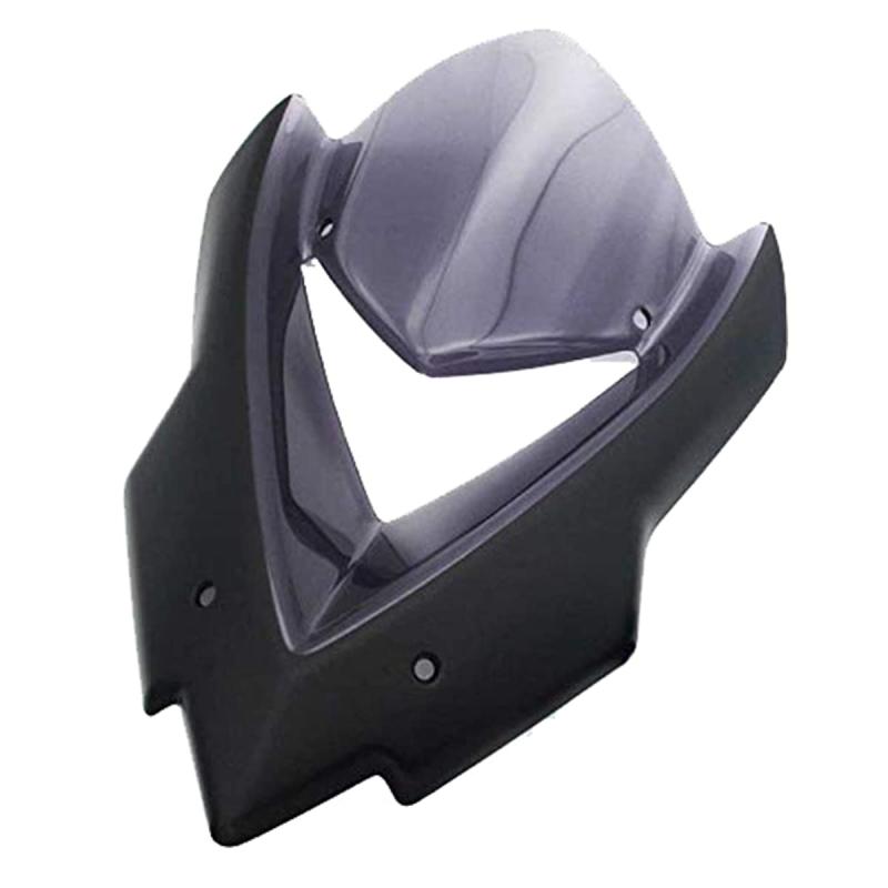 Karun FOR Z1000 Z1000SX 2014-2017のためのオートバイの風防ガラスの風スクリーンカバー (グレー)