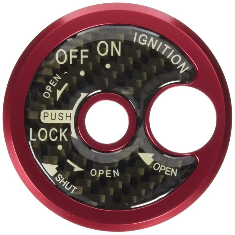 キジマ(Kijima) バイクパーツ キーシリンダーカバー CNC レッド シグナスX-FI(28S/1YP) 208-3088