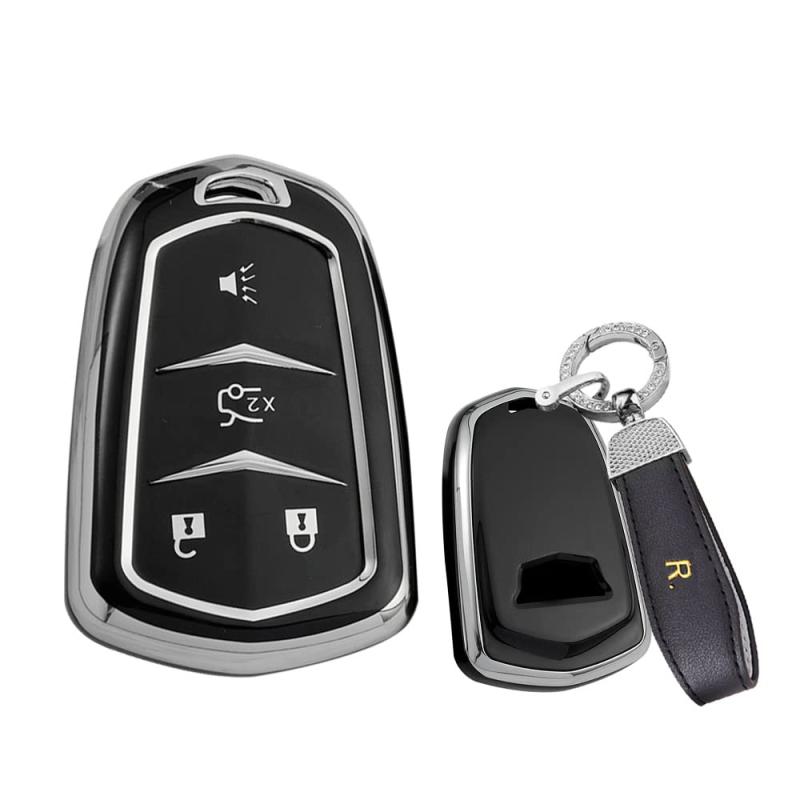 SANRILY キャデラック向けの キーケース キーホルダー キーカバー キー保護 Cadillac エスカレード ESV..