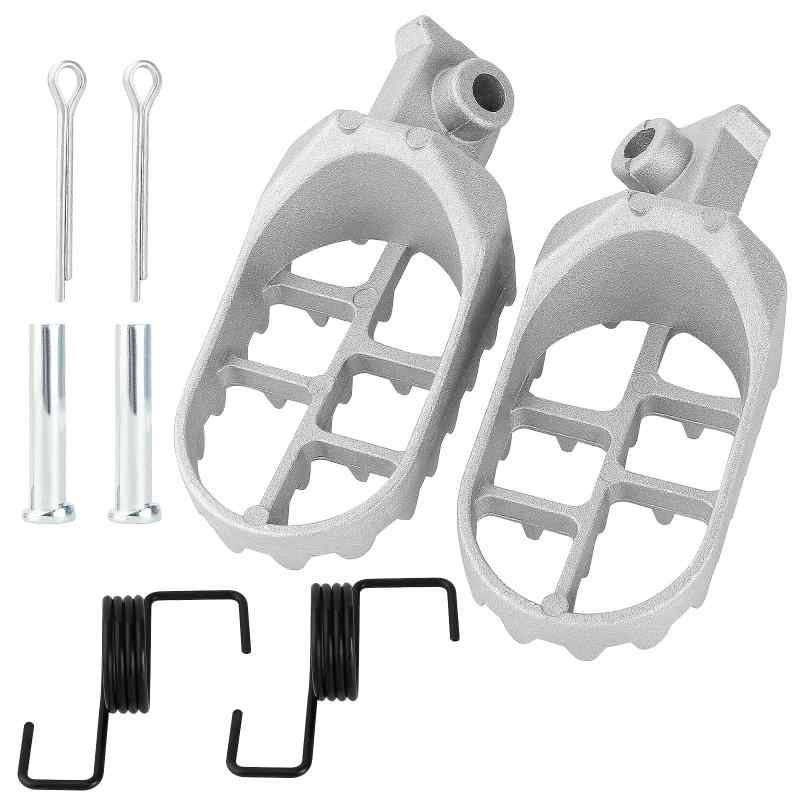 QAZAKY フットペグ レストフットペグ ヤマハ PW50 PW80 BW80 DT50 RT100 RT180 T225S TT225T TTR110 TTR50E TTR90 TTR90E TW200 WR200 WR250 WR500 XT250