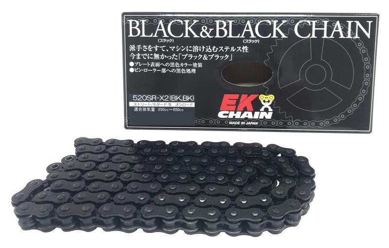 乐天商城 - EK(イーケー) QXリングシールチェーン 520SR-X2 ブラック&ブラック