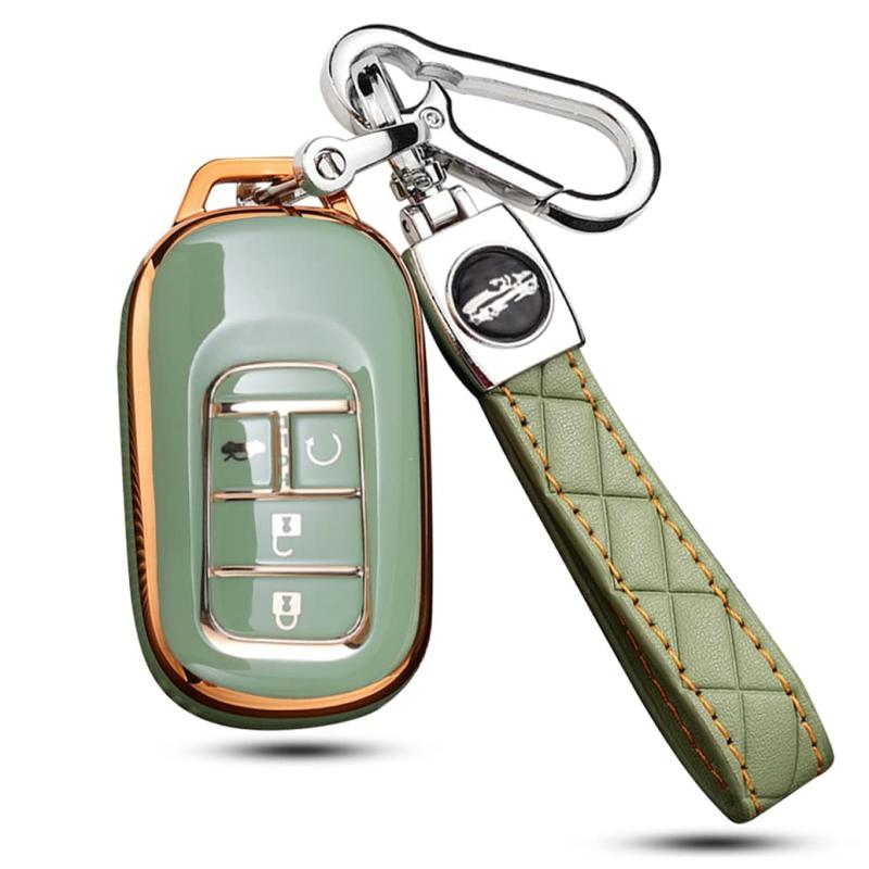 [SANRILY] キーホルダー スマートキーケース キーカバー HONDA向けの キーケース 新型ヴェゼル ヴェゼル rv アクセサリー VEZELに適用する ホンダ 車用 リモコンキーカバー キーチェーン 1個 シリ