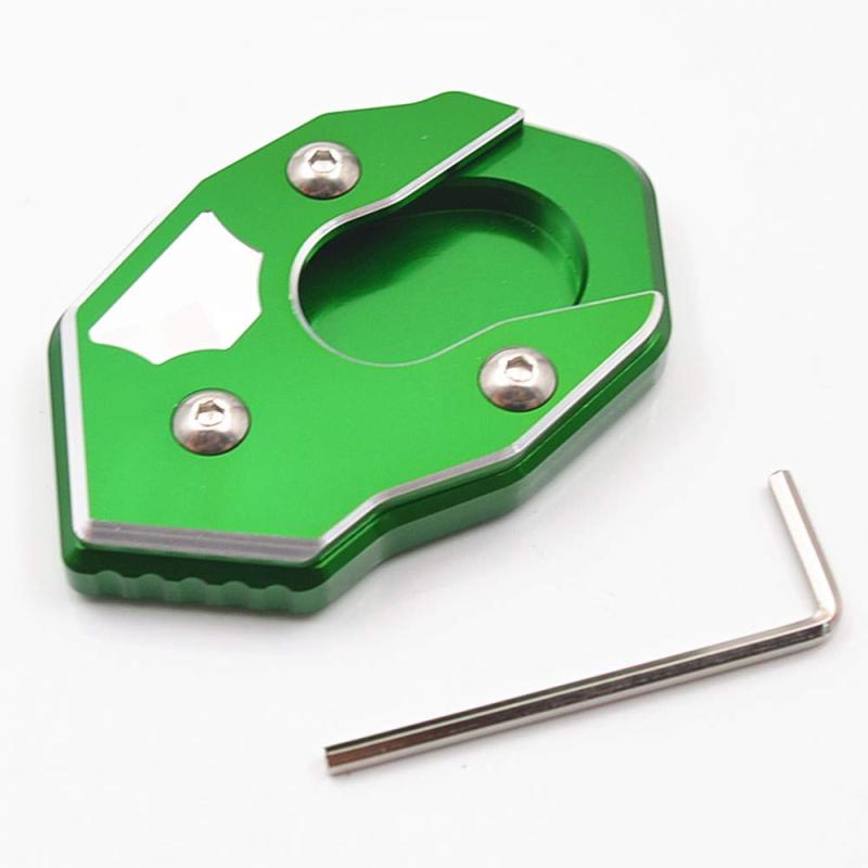 LEDISHUN バイク サイドスタンド プレート に適合する カワサキ ニンジャ 250 300 650 1000 ER4F ZX6R ZX10R Z250 Z300 Z650 Z750 Z800 Z900 Z900RS Z1000 Z1000SX