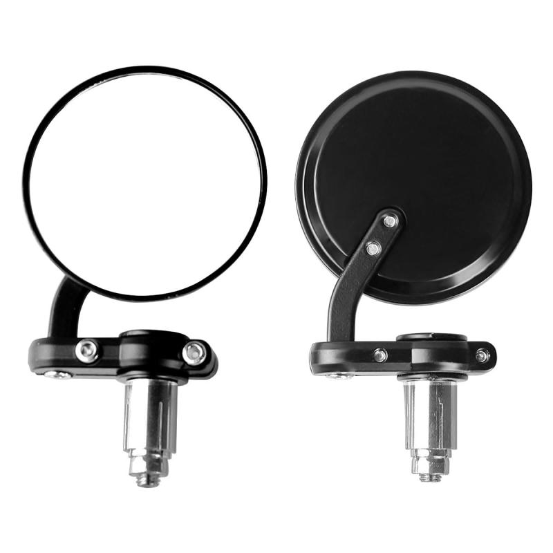 SZYUMO 22mm 汎用 バイク バーミラー ミニミラー セット スクーター バイクみらー 取り付け簡単 丸型