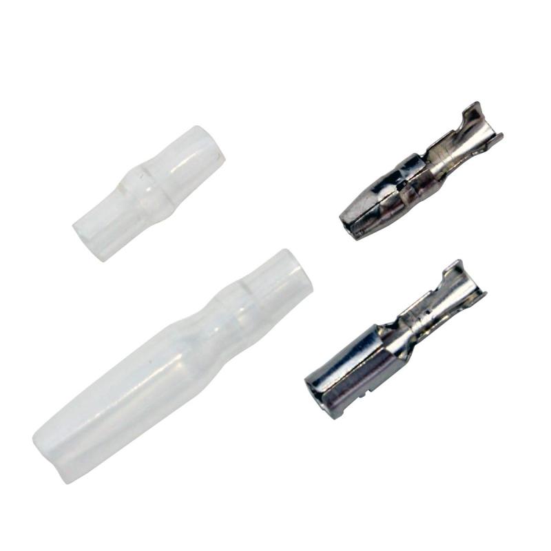 Kaito Denshi(海渡電子) ギボシ端子セット 4.0mm (0.3～1.25sq) オス/メス 絶縁スリーブ付き 10セット