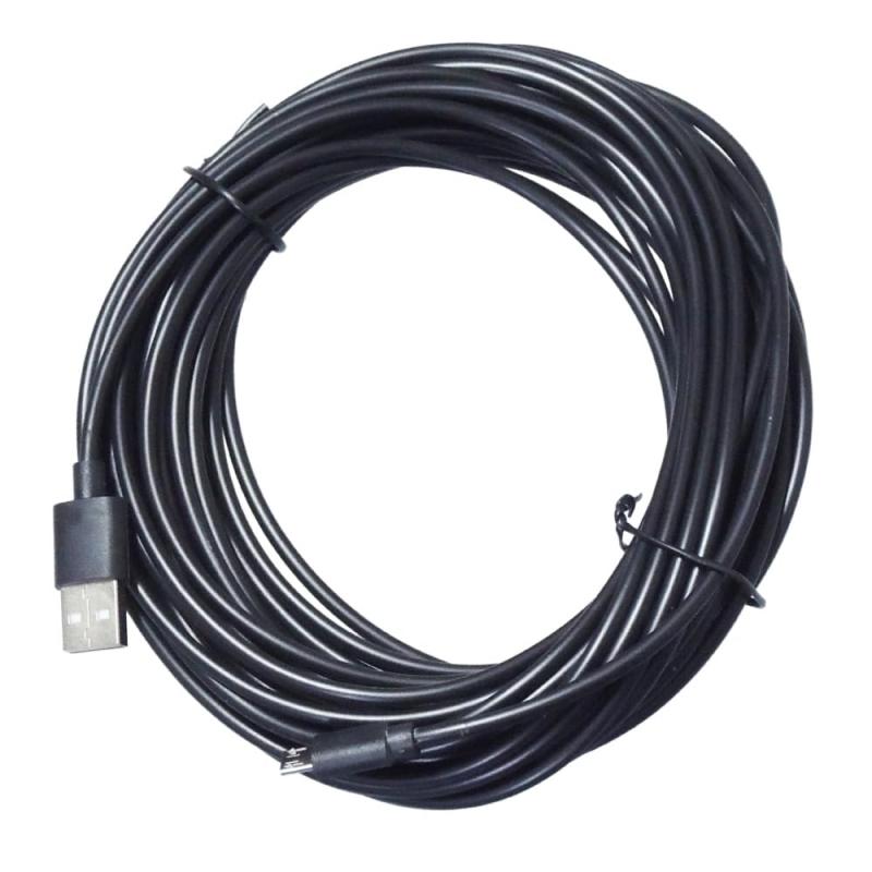 KAUMO マイクロUSB電源ケーブル 電源専用コード (マイクロUSB/USB Type-A) ブラック 10mUSB端子: USB Type-Aオス/マイクロUSBオス全長: 10m給電・充電専用のデータの流れないUSBケーブルです。データ信号線が無いため、カメラの映像やPCやスマホのデータは流れません。スマホ・タブレットなどの急速充電機能（QC クイックチャージなど）はデータの流れるケーブルが必要になるため非対応です。通常充電になります。