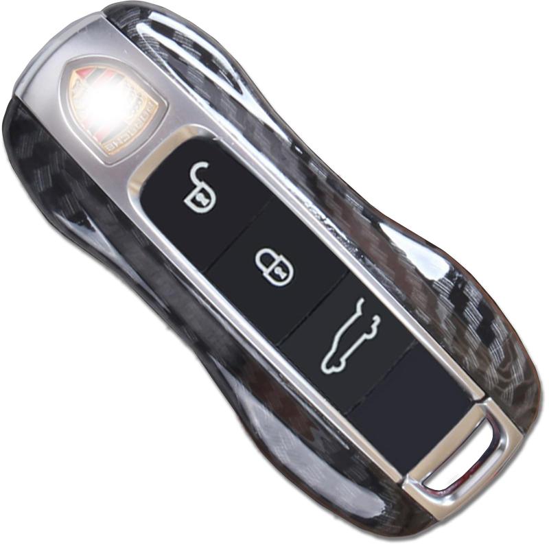 [H&B] 汎用 ポルシェ 新タイプ スマートキー 用 キーカバー キーケース 911 カイエン パナメーラ 992 9Y0 971
