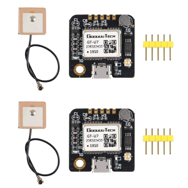 AITRIP GT-U7 GPSモジュール GPSレシーバー ナビゲーション衛星 EEPROM付き 6M 51マイクロコントローラー STM32 UO R3+ IPEX Active GPSアンテナ Arduinoドローン Raspberry Pi Fl