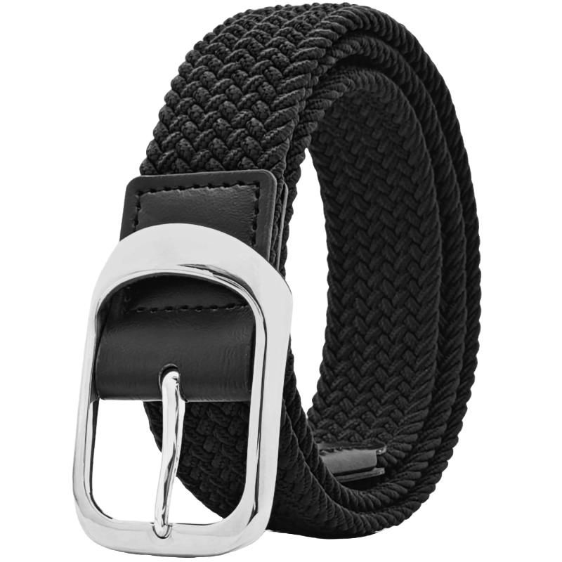 [Ihaivoc] ベルト メンズ メッシュベルト 編み込み ゴム ゴルフ カジュアル フリーサイズ 伸縮 伸びる 穴なし 大きいサイズ ビジネス ストレッチ 紳士