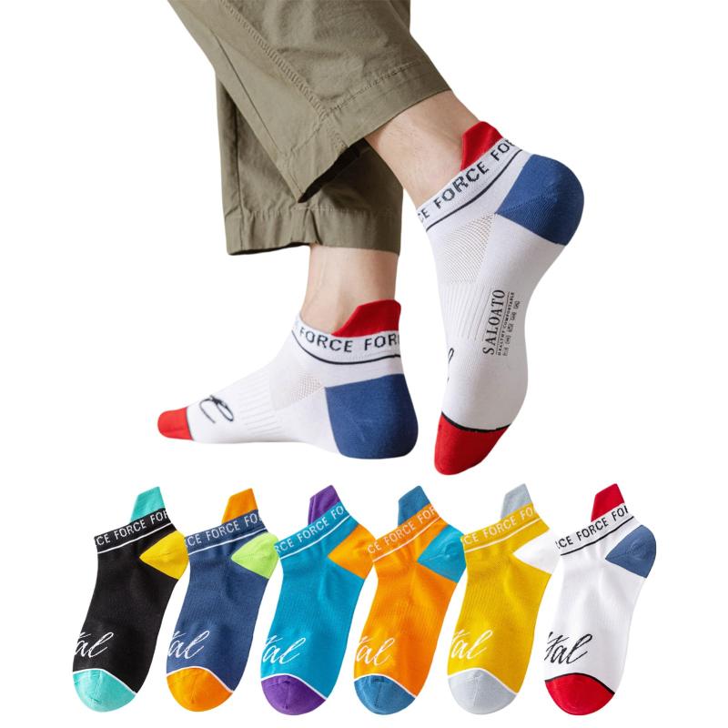 [Realwill] 靴下 メンズ ソックス カラフルソックス 綿 6足セット 吸汗速乾 通気性 抗菌·防臭 24-27CM ..