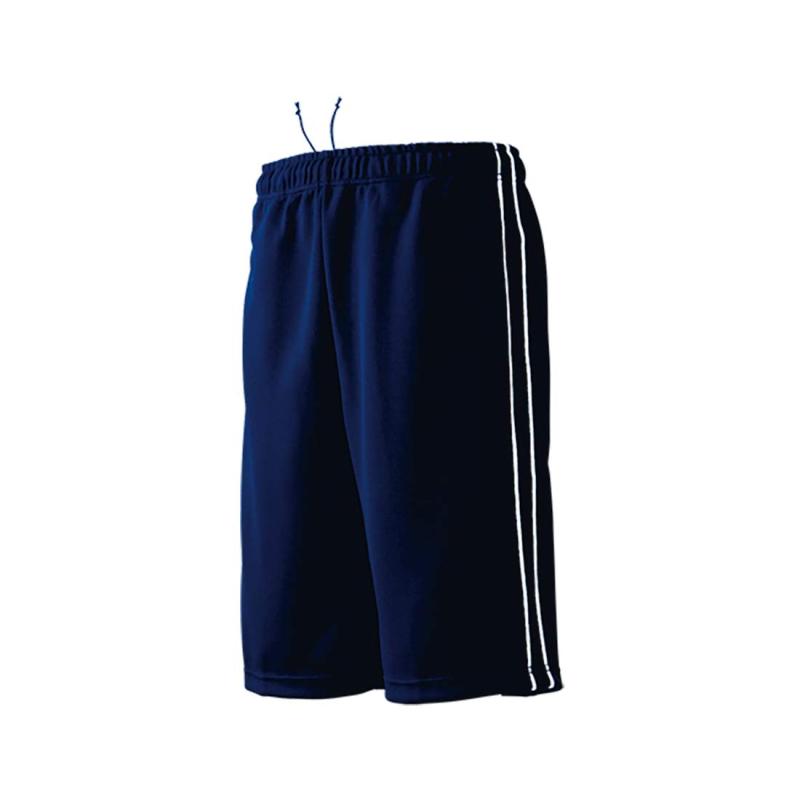wundou(ウンドウ) パイピング トレーニング ハーフ パンツ 吸汗 速乾 ジャージ ネイビー P2080-01 ネイビー