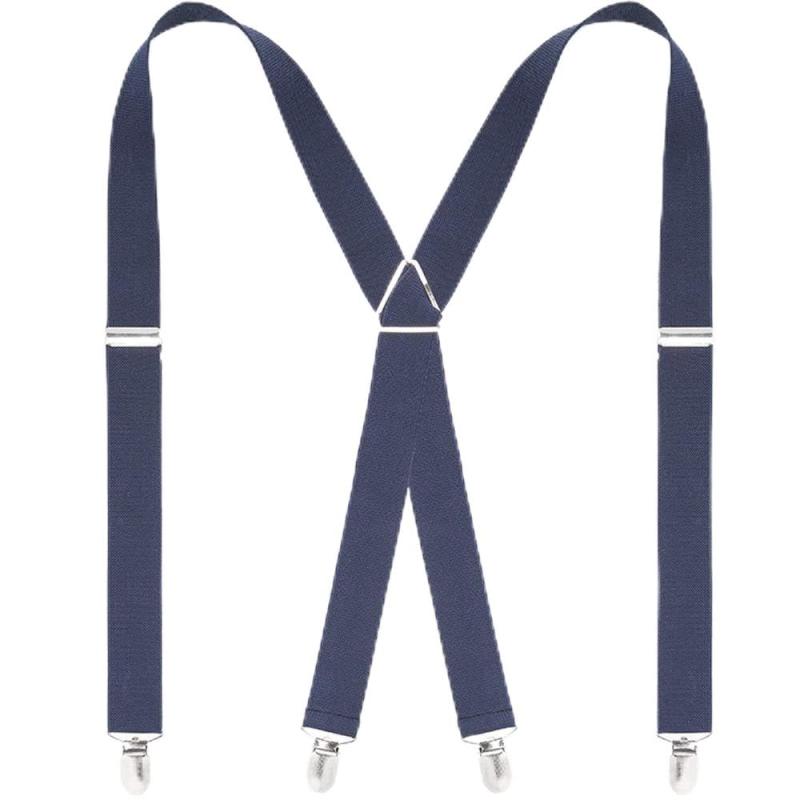 乐天商城 - [Mecuricy] サスペンダー メンズ サスペンダー X型30mm 男女兼用 4クリップ 安定感のある幅広タイプ 調節可能 弾性 大き目のクリップでしっかりホールド 無地 サスペンダー レザー