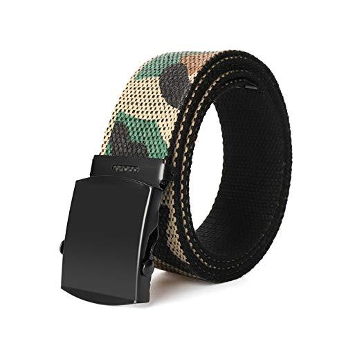  ガチャ ベルト 無地 迷彩 (7色) solid camo Web Belt
