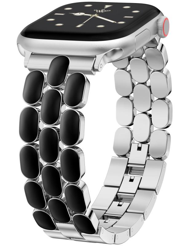 コンパチブル Apple Watch バンド ステンレス 38/40/41/42/44/45/46/49mm バングル レディース hitotsunagi-10420443 HITOTSUNAGI サンプル画像2