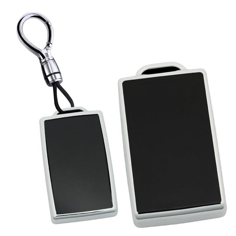 [TECART] ボルボに適用 ex30 キーケース キーカバー プレゼント用 EX30に対応 NFC キーチェーン スマートキーケース 耐圧力性 プレゼント用 防塵 全面保護 TPU素材 ホワイト ブラック