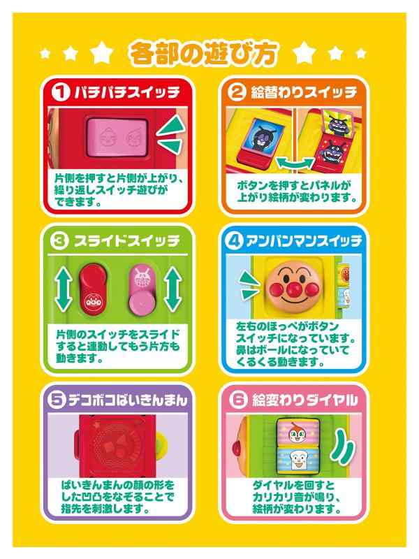 HITOTSUNAGIのアガツマ(AGATSUMA) アンパンマン おでかけスイッチミニ｜アングル3