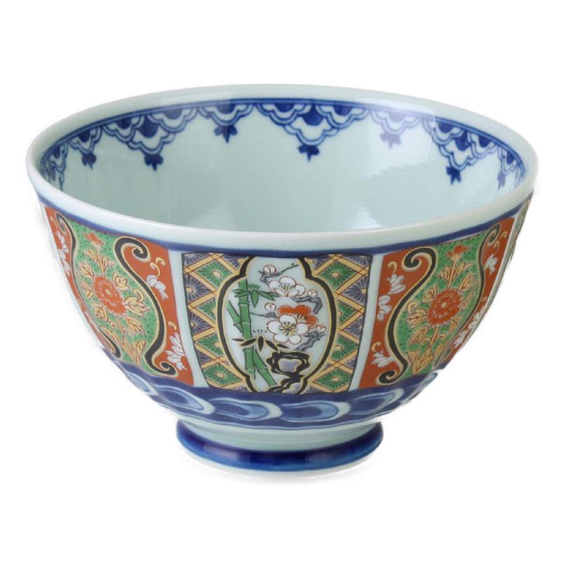 RAO3Z ランチャン(Ranchant) 飯碗 菊 茶碗 マルチ 錦古伊万里 N834908 φ12×7.3cm 有田焼 日本製