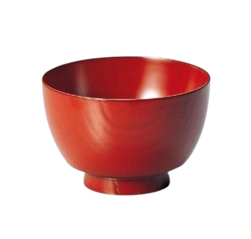 J-kitchens お椀 日本製 木製 欅振袖 汁椀 古代朱 （1客) 10.9cm 漆塗り 手塗り その壱