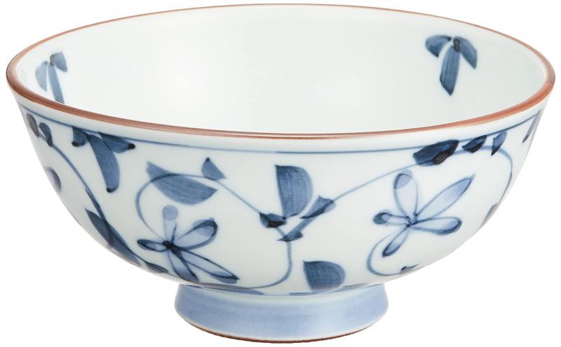 乐天商城 - 浜陶 古染唐草 軽々飯碗 DISHWARE_BOWL