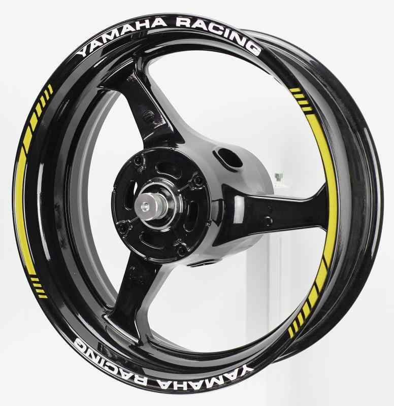AxxL バイク 17インチ カスタムリムステッカー ヤマハレーシング AxxL-YAMAHA