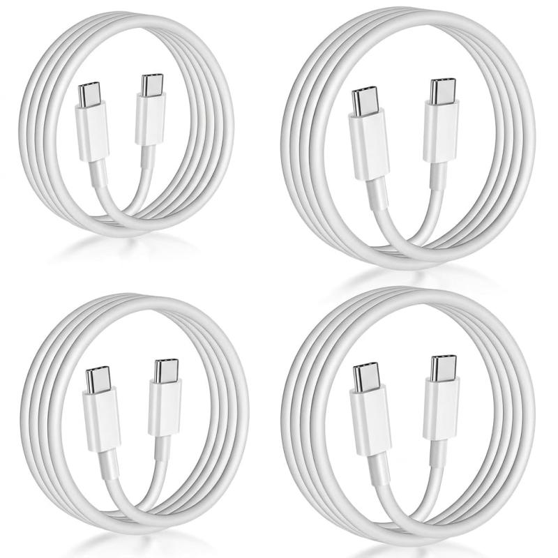 USB C ケーブル PD対応 60W 急速充電 1M/2M 各2本 i Phone 17/Air/16/16E/15 Pro/Plus/Pro Max、MacBook Pro/Air、iPad Pro/Air、Galaxy、PixelなどTypeC機種対応【最大60W PD急速充電対応｜安全・安定のハイスピード充電】USB PD（Power Delivery）規格に対応し、最大60Wの高出力急速充電を実現。3A高電流出力に対応しており、スマートフォンからタブレット、ノートPCまで幅広い機器を効率よく充電できます。さらに、過充電・過熱・過電流を防ぐ安全設計により、大切なデバイスをしっかり保護。高品質な低抵抗銅線と耐熱アルミ合金コネクタを採用し、高い導電性と安定した充電性能を実現しました。【優れた耐久性｜断線しにくく長く使える】20,000回以上の折り曲げテストをクリアした高耐久設計。内部には無酸素銅やアルミ箔シールドを採用し、耐摩耗性・耐久性を向上させています。外装には柔軟性の高いTPE素材を使用しており、絡まりにくく取り回しも快適。さらに、コネクタ部分にはアルミ合金＋金メッキ加工を施し、サビや摩耗に強く、長期間安心してご使用いただけます。【幅広い互換性｜さまざまなUSB-C機器に対応】USB Type-Cポート搭載機器に幅広く対応。iPad Pro/Air、iPad mini 6、Switch、MacBook、HUAWEI、Galaxy、Sony、Pixelなどの充電・データ転送・同期に対応します。自宅・オフィス・外出先・旅行や出張時の予備用としても便利で、さまざまなシーンで活躍するType-Cケーブルです