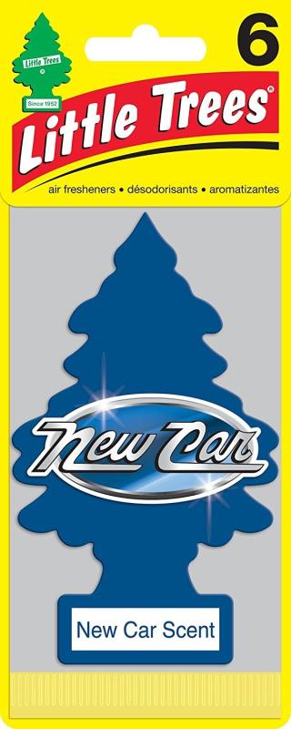 Little Trees リトルツリー エアフレッシュナー 芳香剤 新車の香り 6枚組 New Car Scent Air Freshener [並行輸入品]