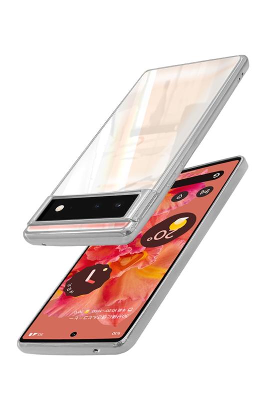 叶kanae カナエ Google Pixel6 クリアケース ケース カバー サイドメッキ加工 クリア ケース 1個入り