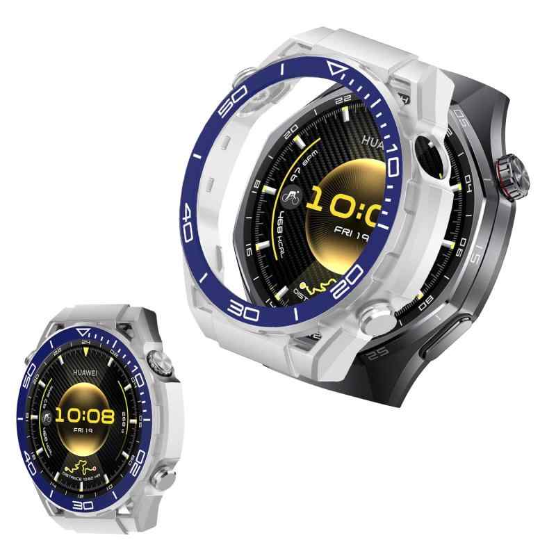 HUAWEI Watch GT 6 Pro 46MM Case Cover with Integrated Glass Film 【NOUKAJU】For HUAWEI Watch GT 6 Pro 46MM Smartwatch Case Protective Film PC + Tempered Glass Cover Integrated