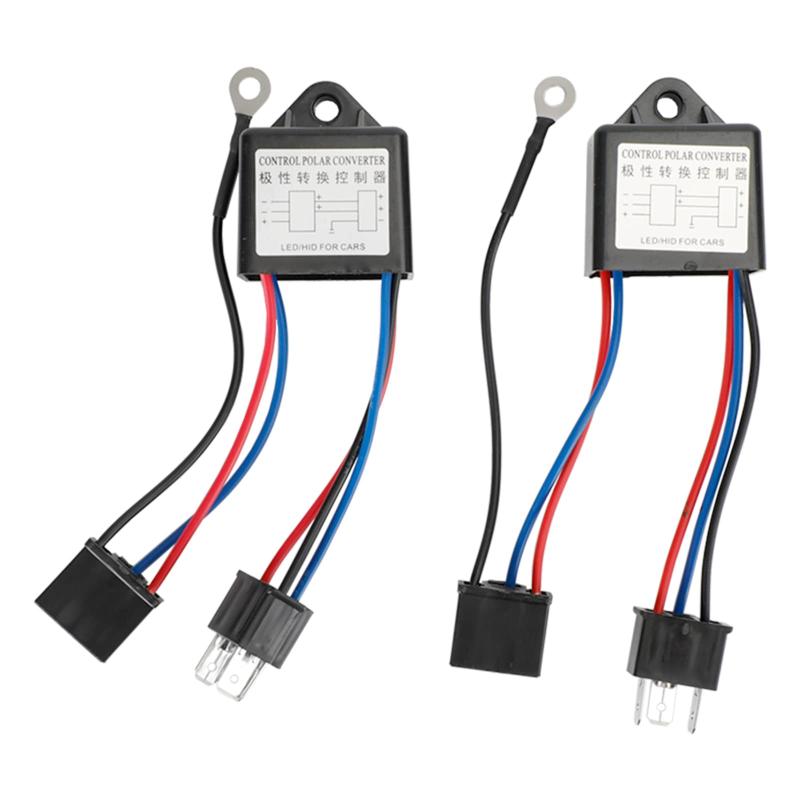 Bruce & Shark(ブルース・サメ) 7インチ LED ヘッドライト - ジムニー JA22/シエラJB32シリーズ用 極性変換リレー付き 280W - JKラングラー/ジムニー対応 - ネットライト セット