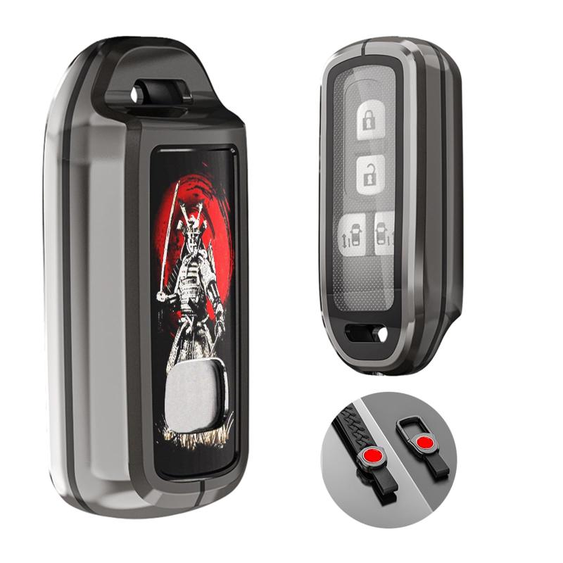 【MDee】 Hondaインテリジェントキーケース N-BOX に適し高級 TPU 軽量 シリコン ていますスマートキーケース 傷のつきにくい、防塵 キーホルダー, N-BOX+ プラス Nワゴン N-WGNカスタム N-ONE N-BOX