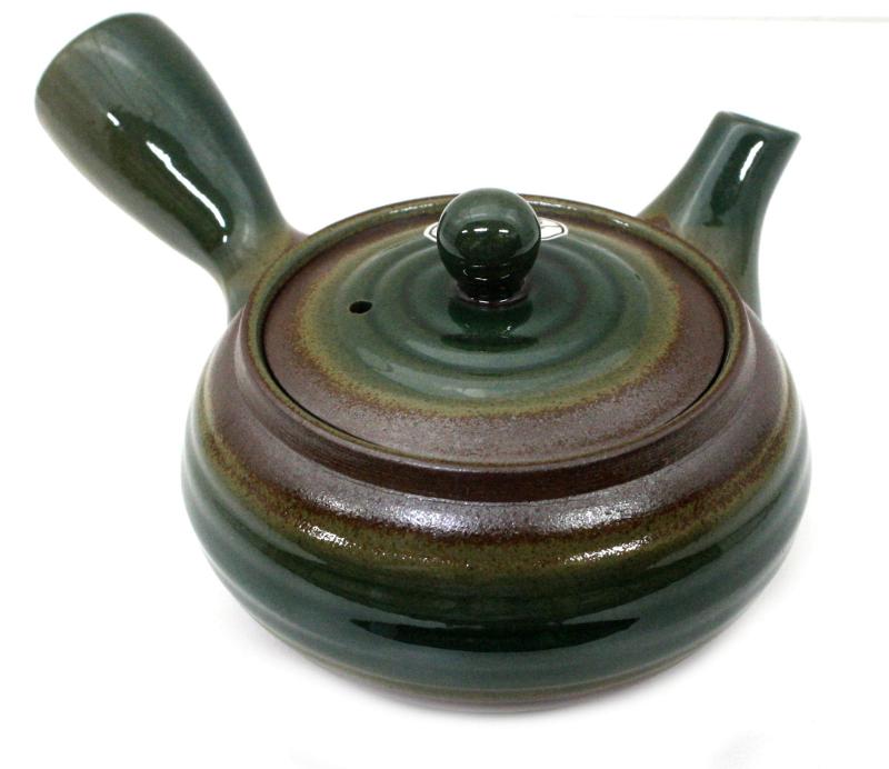 久村陶器(Hisamuratouki) 急須 緑 330ml 萬古焼 底網 急須 平型織部巻 7439サイズ:約幅17×奥行き14×高さ8.5cm素材:陶器生産国:日本容量:約330ml
