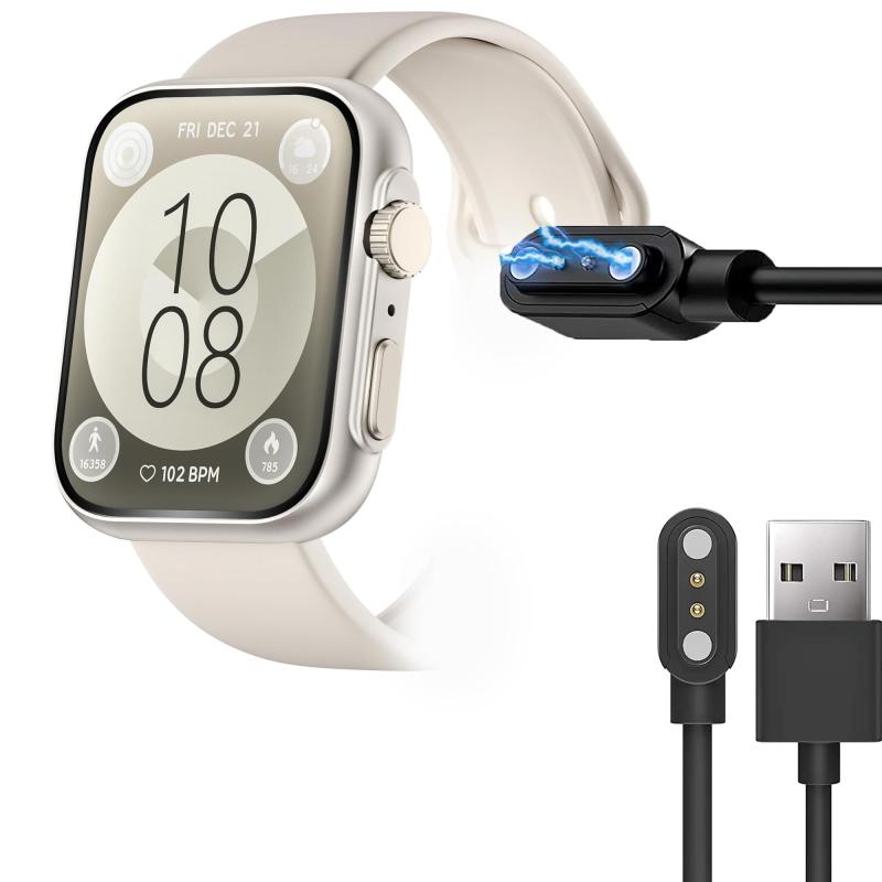 Lamshaw for Lovouse スマートウォッチ ケーブル, USB 磁気充電ケーブル 磁気吸着 1メートル 対応 Lovouse R68 46mm スマートウォッチ用