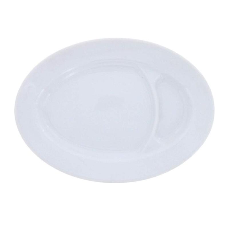 テーブルウェアイースト シングル餃子プレート 仕切り付き 20.3cmいつもの料理のちょっとしたアクセントに。シャキッとしたシルバーホワイトが、いつもの餃子を美味しく演出してくれます。少し小さめなので、お子様のランチプレートとしてもお使いいただけます。