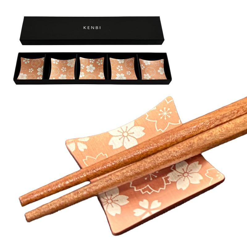 乐天商城 - KENBI 箸置き 和柄 5客セット