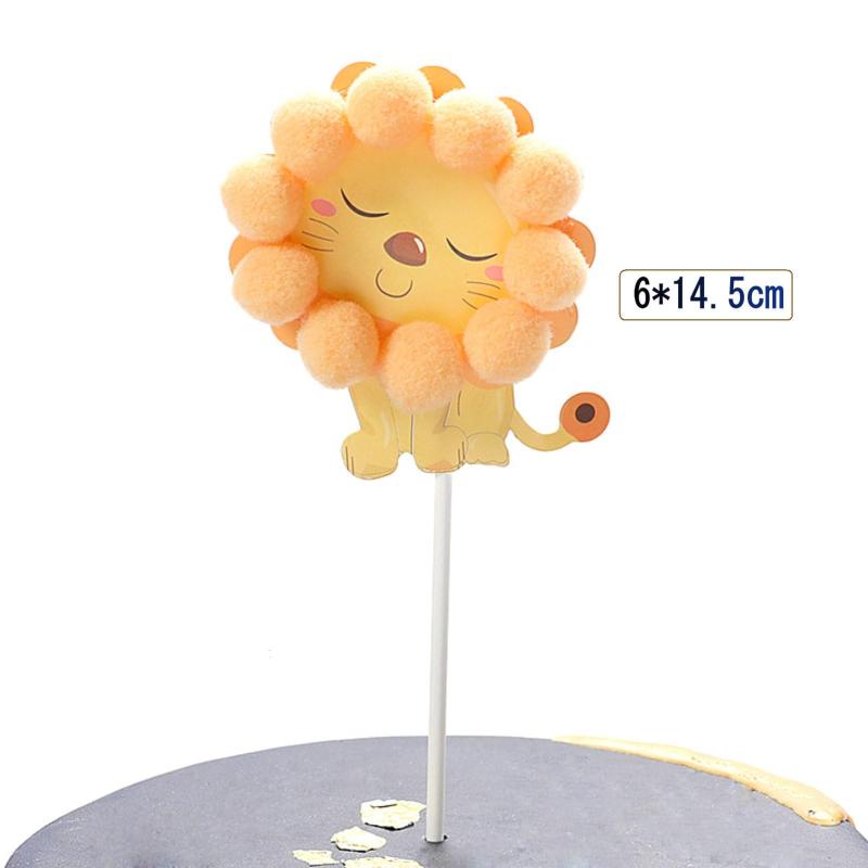 ひまわり誕生日ケーキトッパー ケーキトッパー 誕生日 男の子 ケーキ飾り 森の王 ...