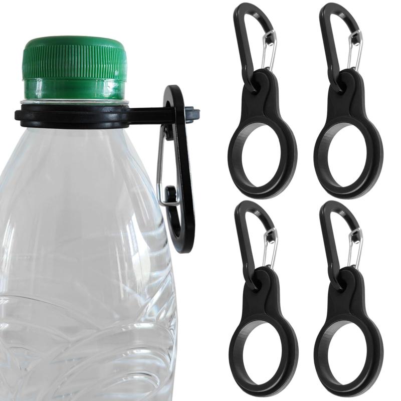 5WYOUKEペットボトルホルダー アップグレード カラビナ付き シリコーン アウトドア 登山 キャンプ ハイキング 旅行 水分補給 便利アイテム 取り外し可能 軽量 バックパック ベルト対応 2個セ hitotsunagi-10277135 HITOTSUNAGI サンプル画像2