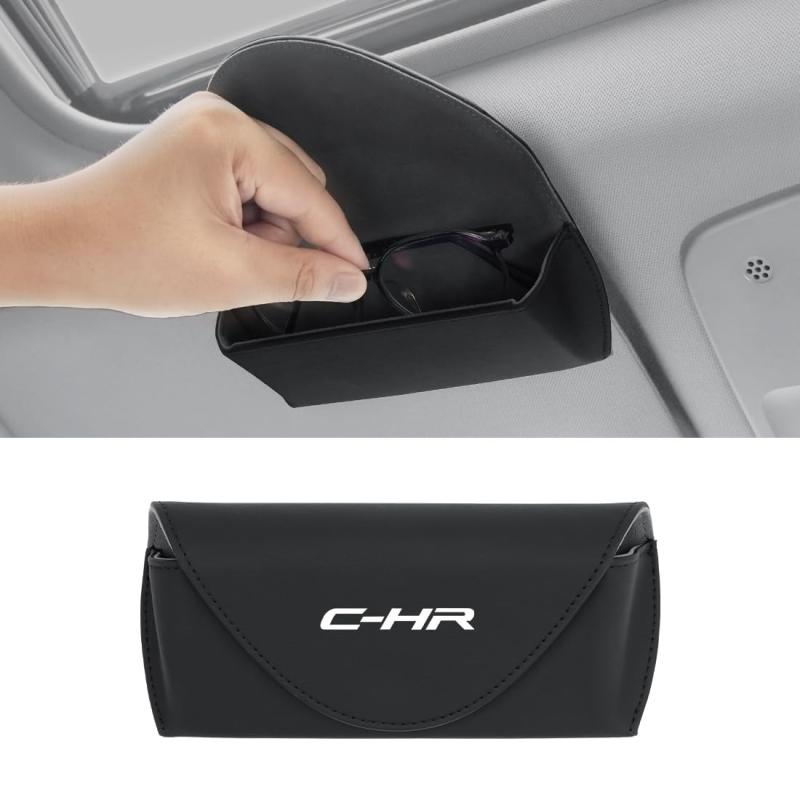 Rakuten - サングラスホルダー 車 眼鏡保護 変形しにくい 対応 カー メガネホルダー 質感が良い 高耐久性 安定性拔群 車用 眼鏡クリップ サングラスケース マグネット式 PUレザー
