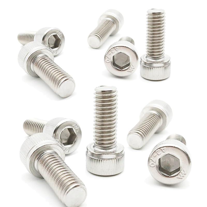 A-Flat 六角 穴付きボルト キャップボルト 304ステンレス 10個セットサイズ：M2、M2.5、M3、M4。M5、M6、M8、M10、M12バリエーション： ・M2×3mm、4mm、5mm、6mm、8mm、10mm、12mm ・M2.5×4mm、5mm、6mm、8mm、10mm、12mm、16mm ・M3×4mm、5mm、6mm、8mm、10mm、12mm、14mm、16mm、18mm、20mm、25mm、30mm・M4×6mm、8mm、10mm、12mm、14mm、16mm、18mm、20mm、25mm、30mm、35mm、40mm、45mm、50mm、55mm、60mm ・M5×6mm、8mm、10mm、12mm、14mm、16mm、18mm、20mm、22mm、25mm、30mm、35mm、40mm、45mm、50mm、55mm、60mm ・M6×8mm、10mm、12mm、14mm、16mm、18mm、20mm、22mm、25mm、30mm、35mm、40mm、45mm、50mm、55mm、60mm、65mm、70mm、75mm、80mm、85mm、90mm、95mm、100mm・M8×10mm、12mm、14mm、16mm、18mm、20mm、22mm、25mm、30mm、35mm、40mm、45mm、50mm、55mm、60mm、65mm、70mm、75mm、80mm、85mm、90mm、95mm、100mm、110mm、120mm ・M10×16mm、20mm、25mm、30mm、35mm、40mm、45mm、50mm、55mm、60mm、65mm、70mm、75mm、80mm、85mm、90mm、95mm、100mm、110mm ・M12×20mm、25mm、30mm、35mm、40mm、45mm、50mm、55mm、60mm、65mm、70mm、75mm、80mm、85mm、90mm、100mm