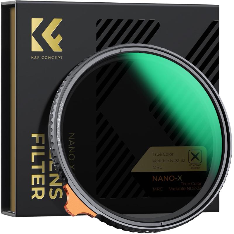 K&F Concept 本来の色再現可変式NDフィルター ND2-32 （NANO-Xシリーズ）