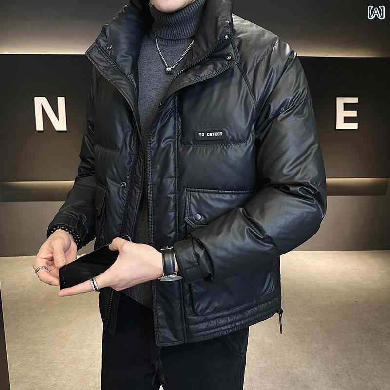Other - 368079 冬の 男性 立 襟 50 白 鴨 ダウン ジャケットの ファッション トレンドが ゆるい カジュアルな ダウン ジャケットに