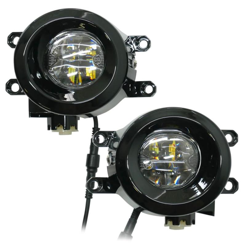 Fog Lamps - トヨタ車用 LED フォグユニット 一体型 交換用 3色切替 光軸調整付き LED付きユニット H8 H11 H16 フォグ フォグランプレンズユニット