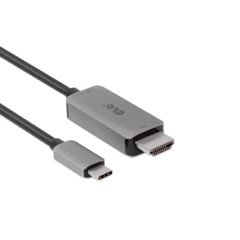 Club 3D USB Gen2 Type-C to HDMI 8K60Hzまたは4K120Hz HDR10+ DSC1.2付き。 2