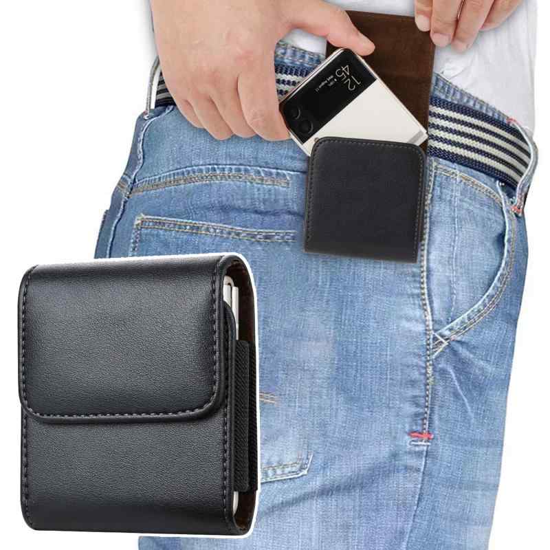 TOMMYFIELD Folding Smartphone Belt Case for Feature Phones, 360-Degree Rotation