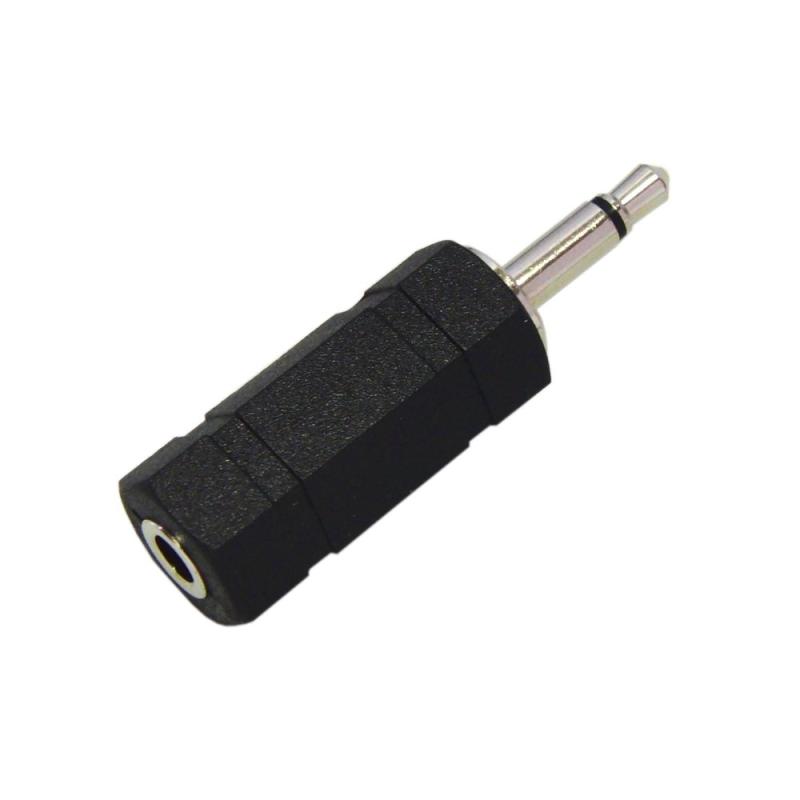 φ3.5mm ステレオミニジャック(メス)← φ3.5mm モノラルミニプラグ(オス) 変換プラグ