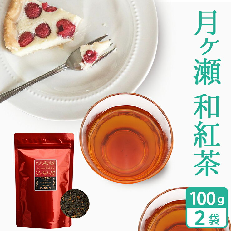 月ヶ瀬 和紅茶 茶葉 100g×2袋 (200g) お茶 奈
