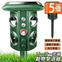 ●エントリーでP5倍 お買い物マラソン●猫除け 超音波 ソーラー 防水 ねこよけ 鳥よけ 犬よけ 猫避け 動物撃退器 USB充電 & ソーラー充電 LEDフラッ...