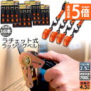★P5倍 マラソンセール★ラッシングベルト 荷締めベルト ラチェットベルト 16本セット 4.5m 幅2.5cm 荷締機 固定ベルト タイダウンベルト らっしんぐベルト 引越し 運搬用 トラック輸送 送料無料